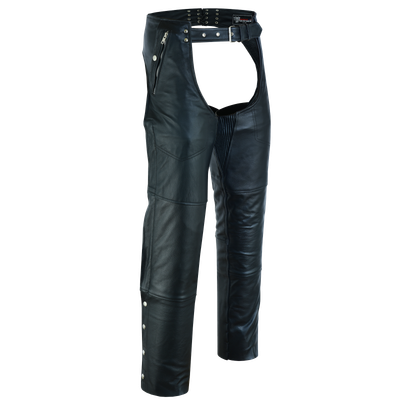 VL811 TG Vance Leather Four Pocket Top Grain Leather Chaps with Removable Liner VL811 TG Vance Leather Four Pocket Top Grain Leather Chaps with Removable Liner