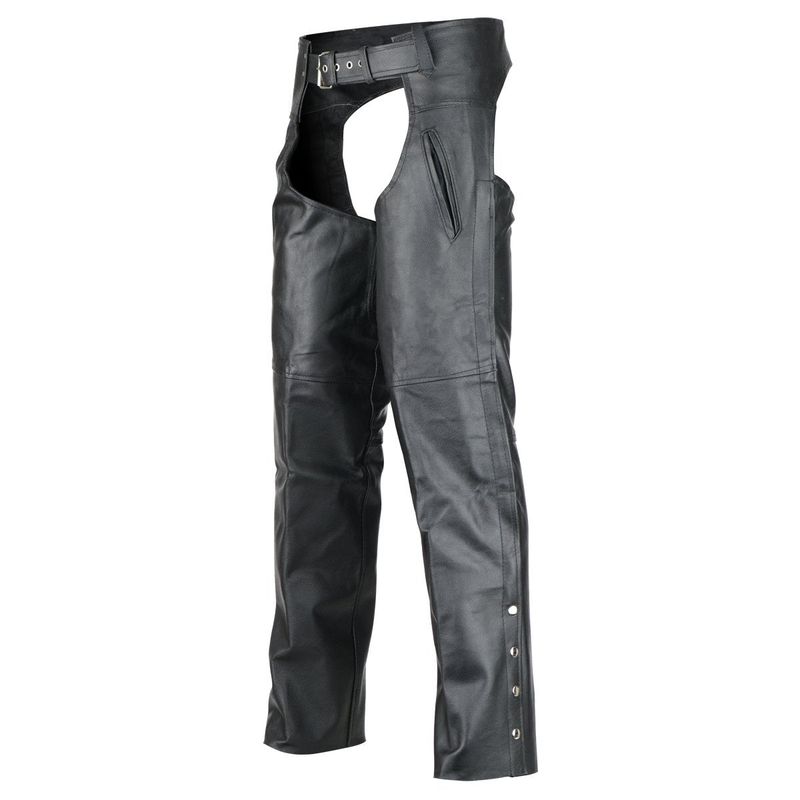 VL812S Deep Pocket Motorcycle Leather Chaps VL812S Deep Pocket Motorcycle Leather Chaps