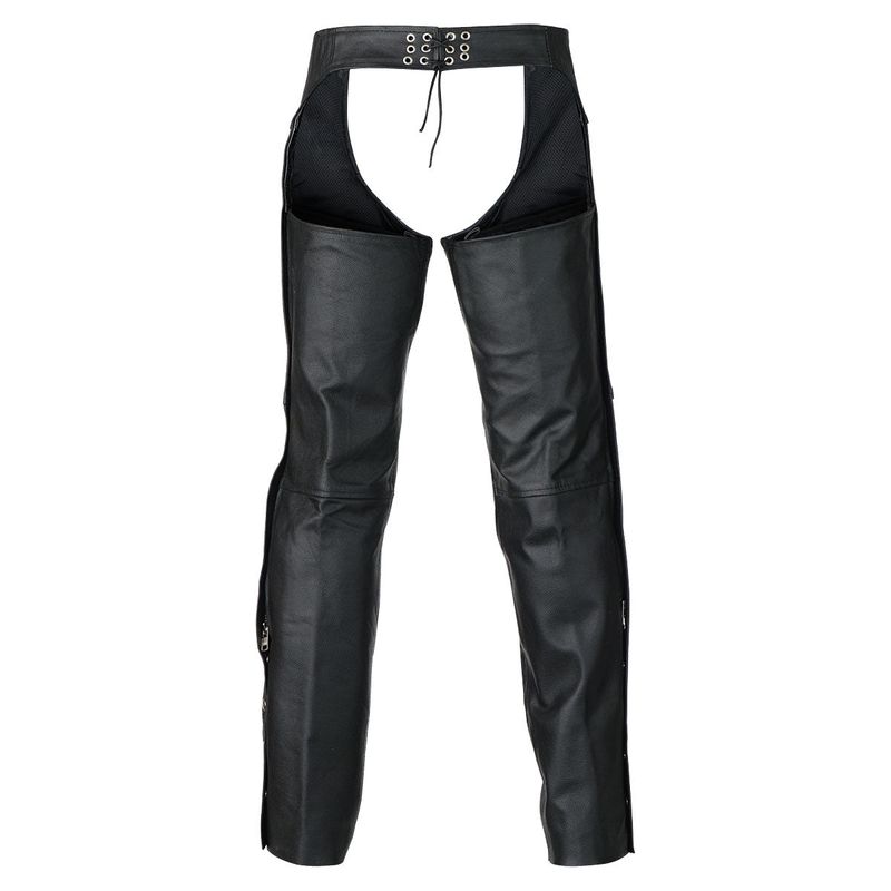 VL801S Classic Biker Leather Chaps