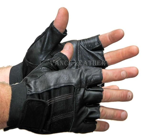 VL428 Vance Leather Spandex and Leather Shorty Glove VL428 Vance Leather Spandex and Leather Shorty Glove