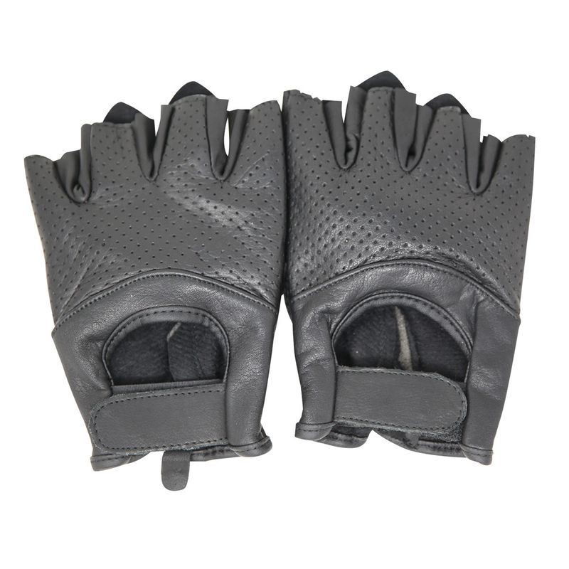 VL403 Men’s Leather Fingerless Glove w/ Gel Palm VL403 Men’s Leather Fingerless Glove w/ Gel Palm