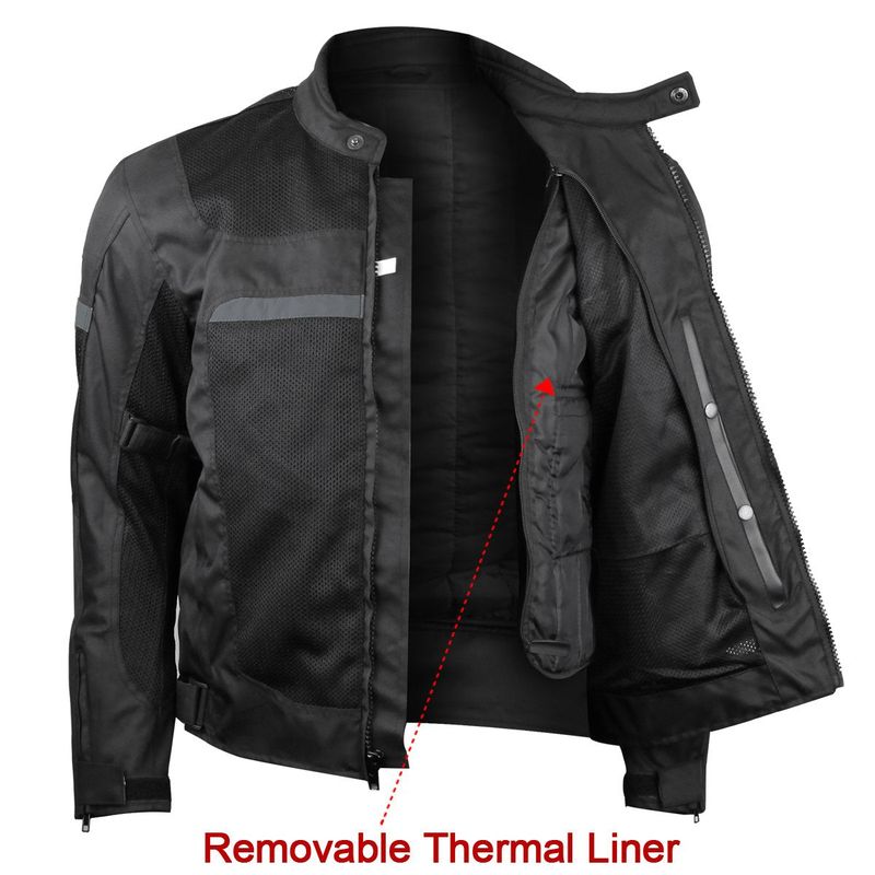 VL1624B Advanced 3-Season Mesh/Textile CE Armor Motorcycle Jacket VL1624B Advanced 3-Season Mesh/Textile CE Armor Motorcycle Jacket