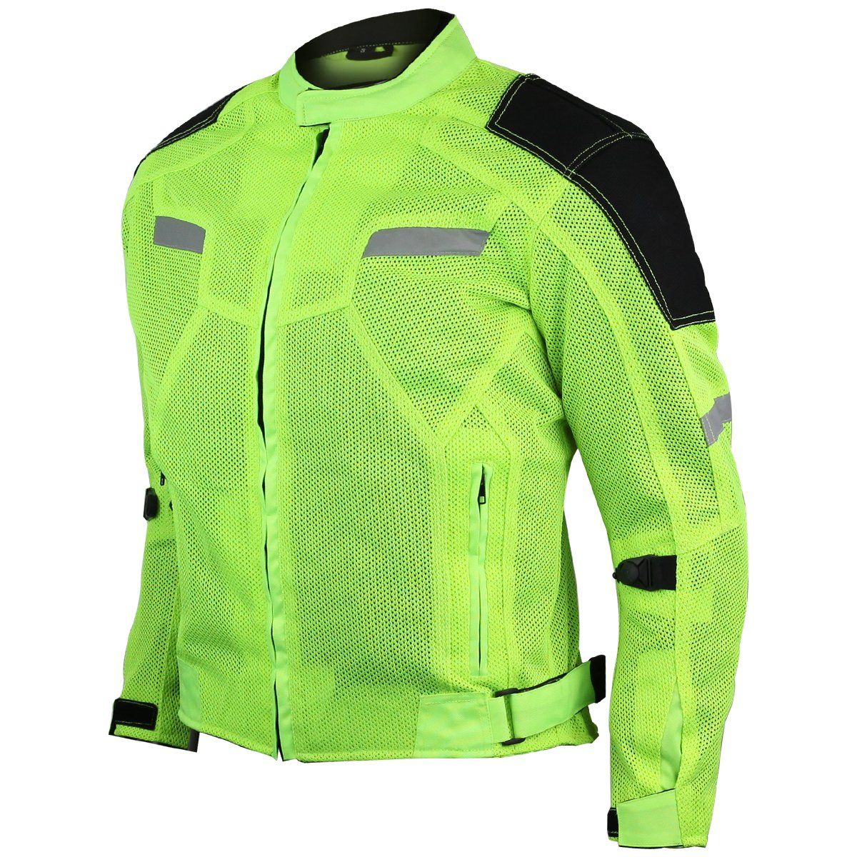 VL1622HG High Visibility Mesh Motorcycle Jacket with Insulated Liner and CE Armor VL1622HG High Visibility Mesh Motorcycle Jacket with Insulated Liner and CE Armor