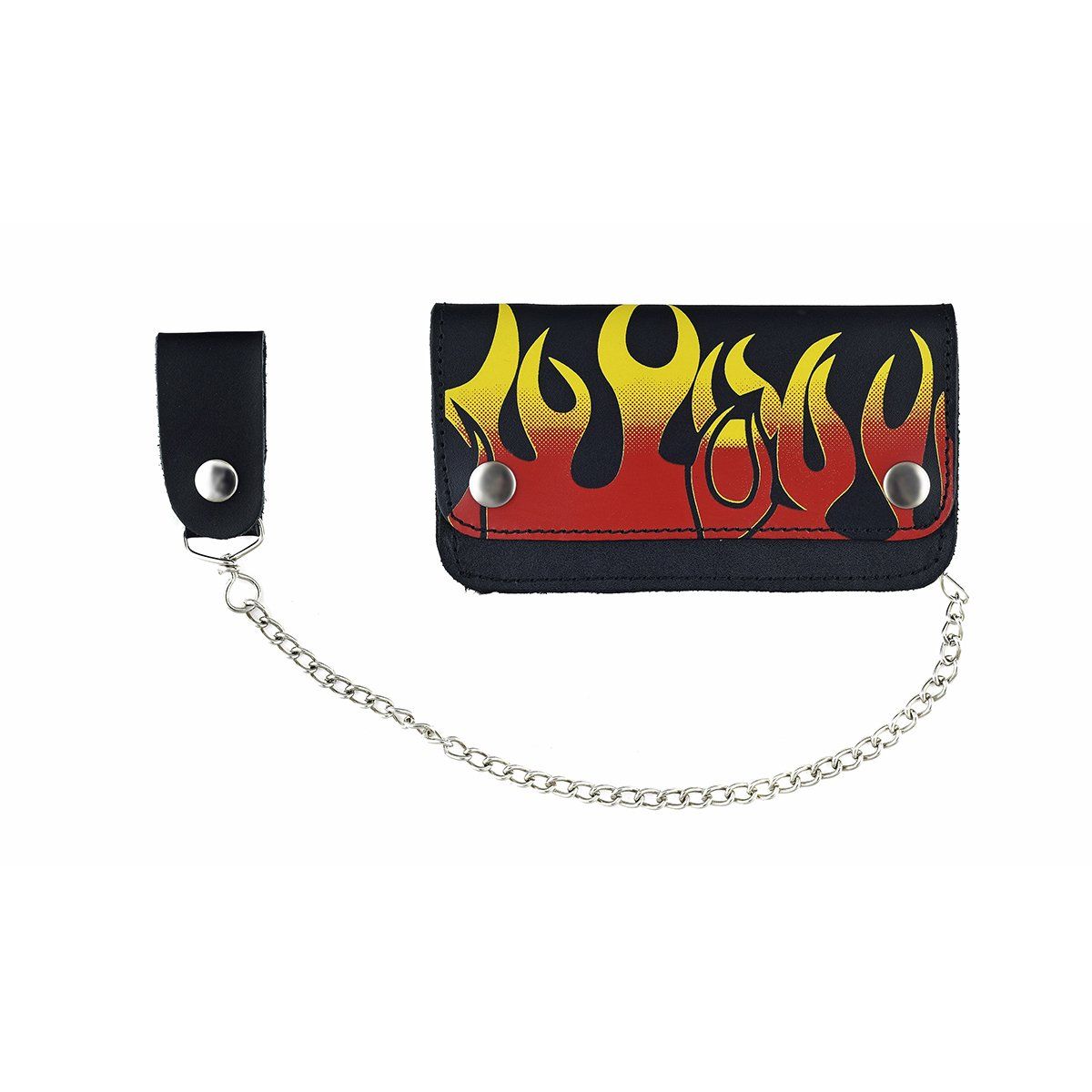 VA421 Men's Bifold Biker Wallet and Chain with Multiple Designs VA421 Men's Bifold Biker Wallet and Chain with Multiple Designs