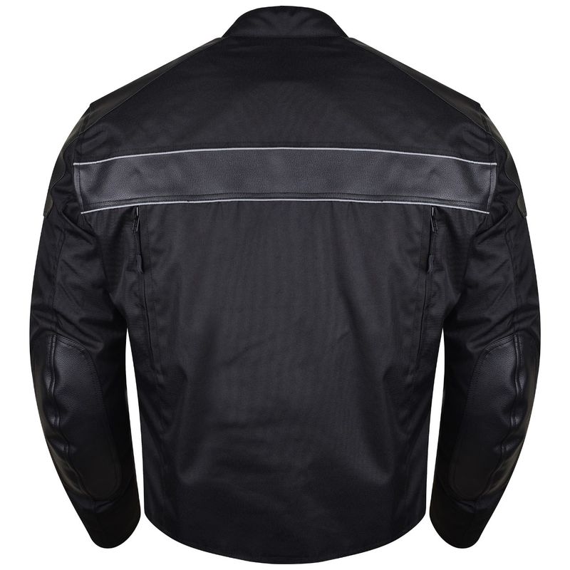 Men's VL1518 Textile Motorcycle Jacket Motorbike Biker Riding Jacket Breathable with C.E. Armor