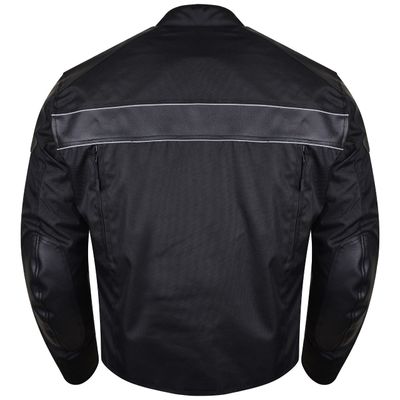 Men's VL1518 Textile Motorcycle Jacket Motorbike Biker Riding Jacket Breathable with C.E. Armor