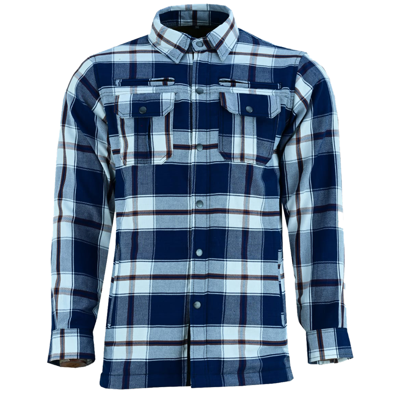 HMM1504BlW Vance Leathers USA’s Riding Shirts with Waterproof Zippers & Optional C.E. Armor