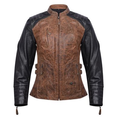 HML639 Ladies High Mileage Black and Brown Jacket HML639 Ladies High Mileage Black and Brown Jacket