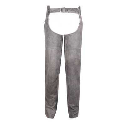 HM814DG Vance Leather High Mileage Distressed Grey Leather Chap HM814DG Vance Leather High Mileage Distressed Grey Leather Chap