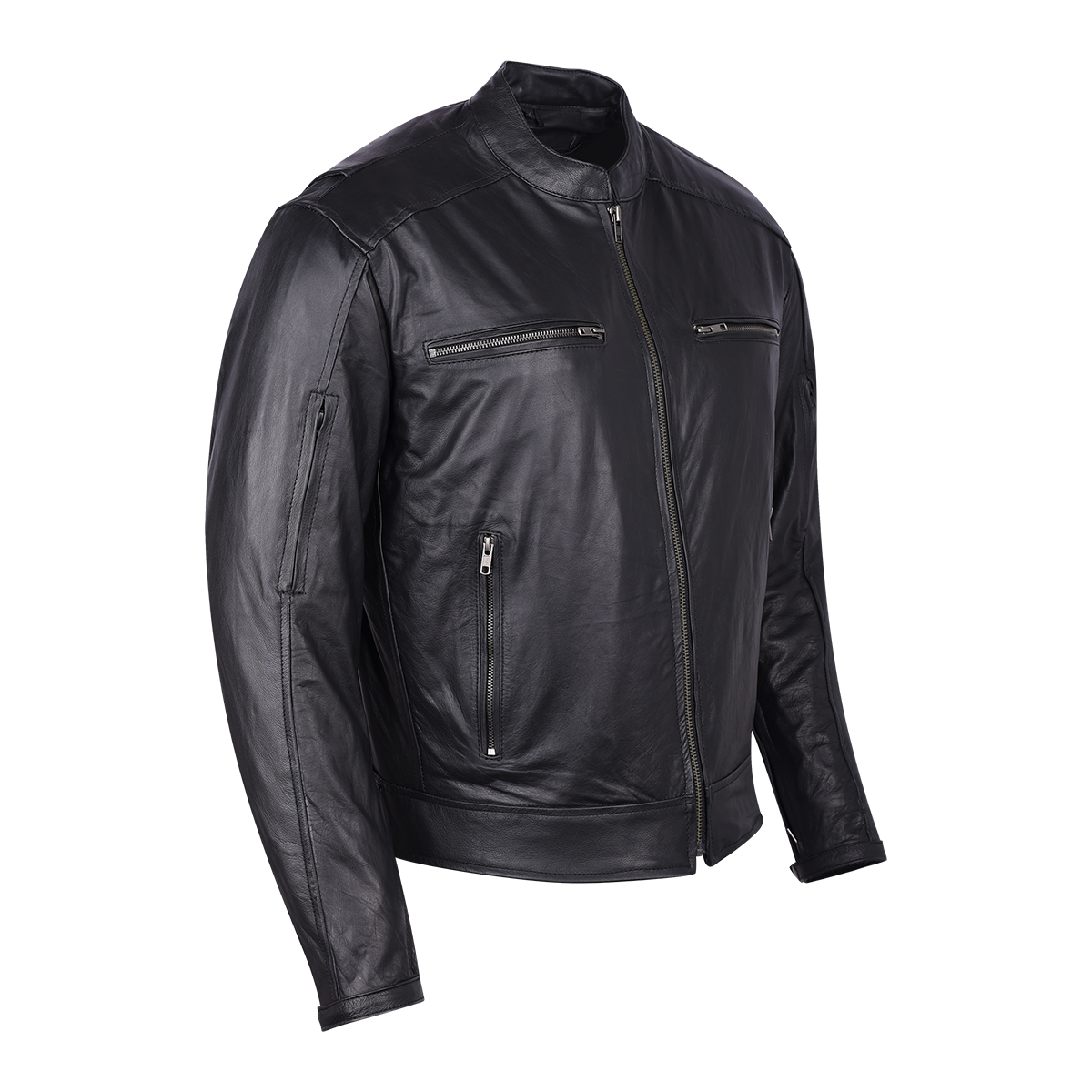 *Closeout* HMM543 High Mileage Premium Men's Black Leather Jacket