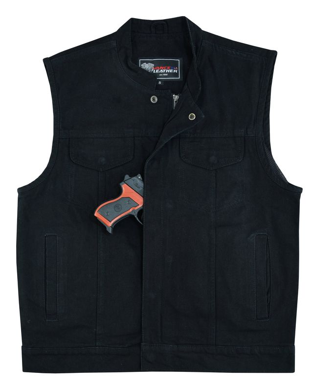 VB914BK Denim Club Vest in Black VB914BK Denim Club Vest in Black