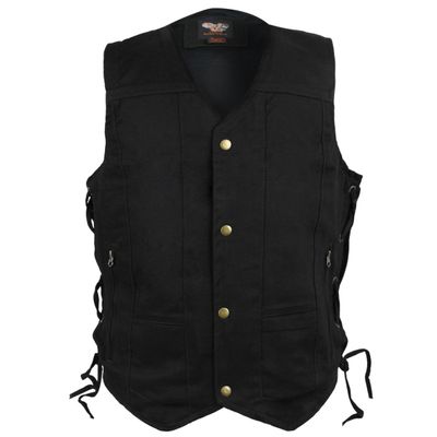 VB915BK & VB915BL Denim Ten Pocket Vest in Black or Blue VB915BK & VB915BL Denim Ten Pocket Vest in Black or Blue