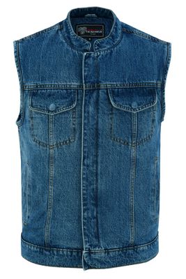 VB914BL Denim Club Vest in Blue