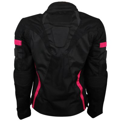 VL1674P Womens Advanced 3-Season CE Armor Pink Mesh Motorcycle Jacket