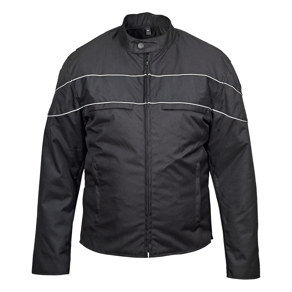 VL1558B Men's Cordura Jacket with Accent Stripe and Reflective Bands, Color: black, Size: s