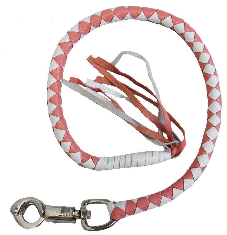 VA400 PW - Vance Biker Motorcycle Pink - White Get Back Whips