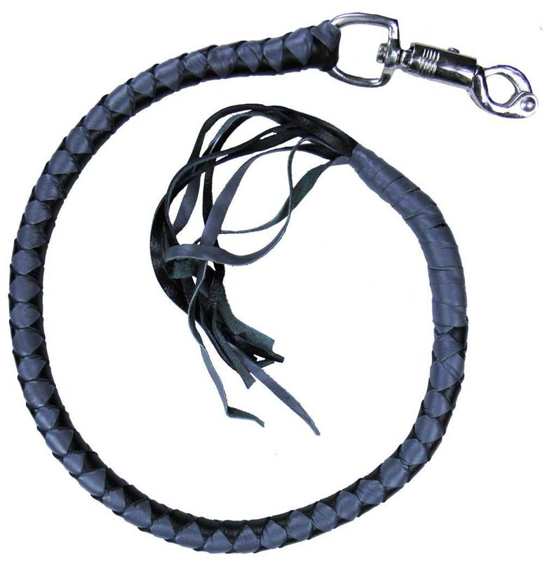 VA400 BGr - Vance Biker Motorcycle Black - Grey Get Back Whips