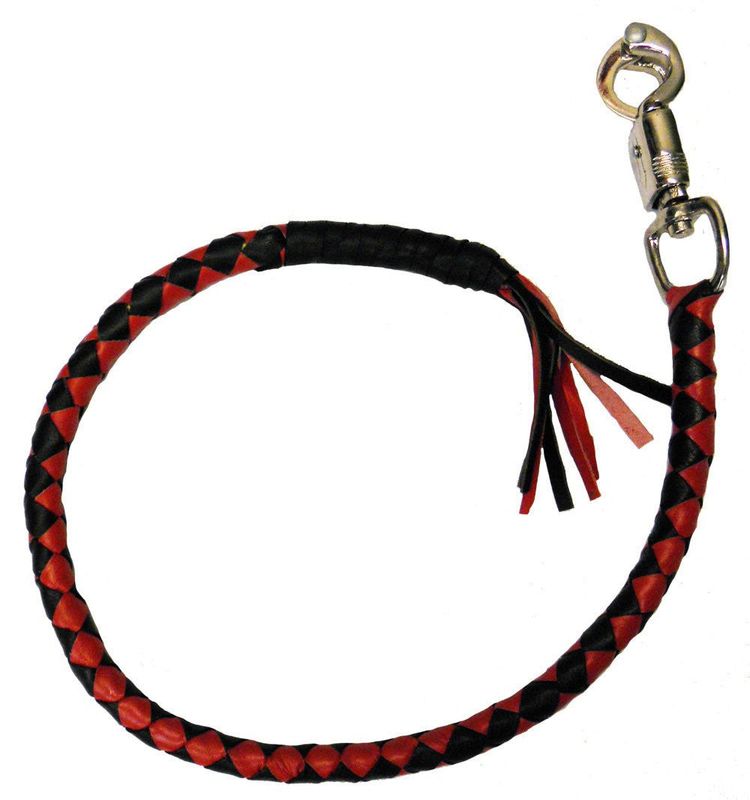 VA400 BR - Vance Biker Motorcycle Black - Red Get Back Whips