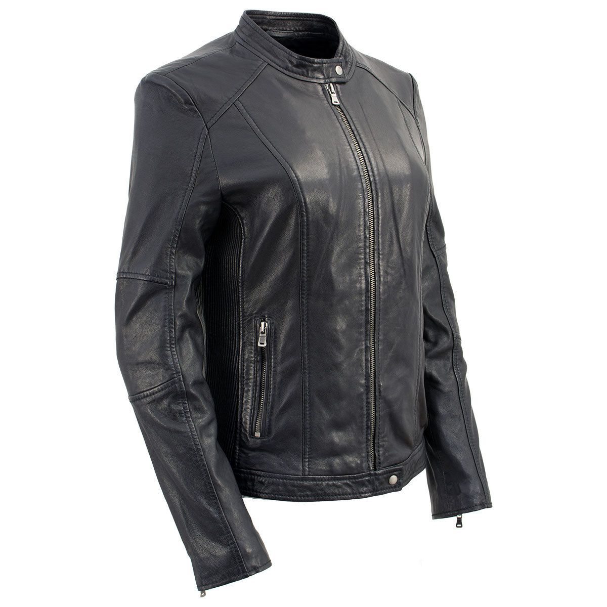 Milwaukee Leather Vintage SFL2813 Women's Black Leather Moto Style Fashion Jacket Milwaukee Leather Vintage SFL2813 Women's Black Leather Moto Style Fashion Jacket