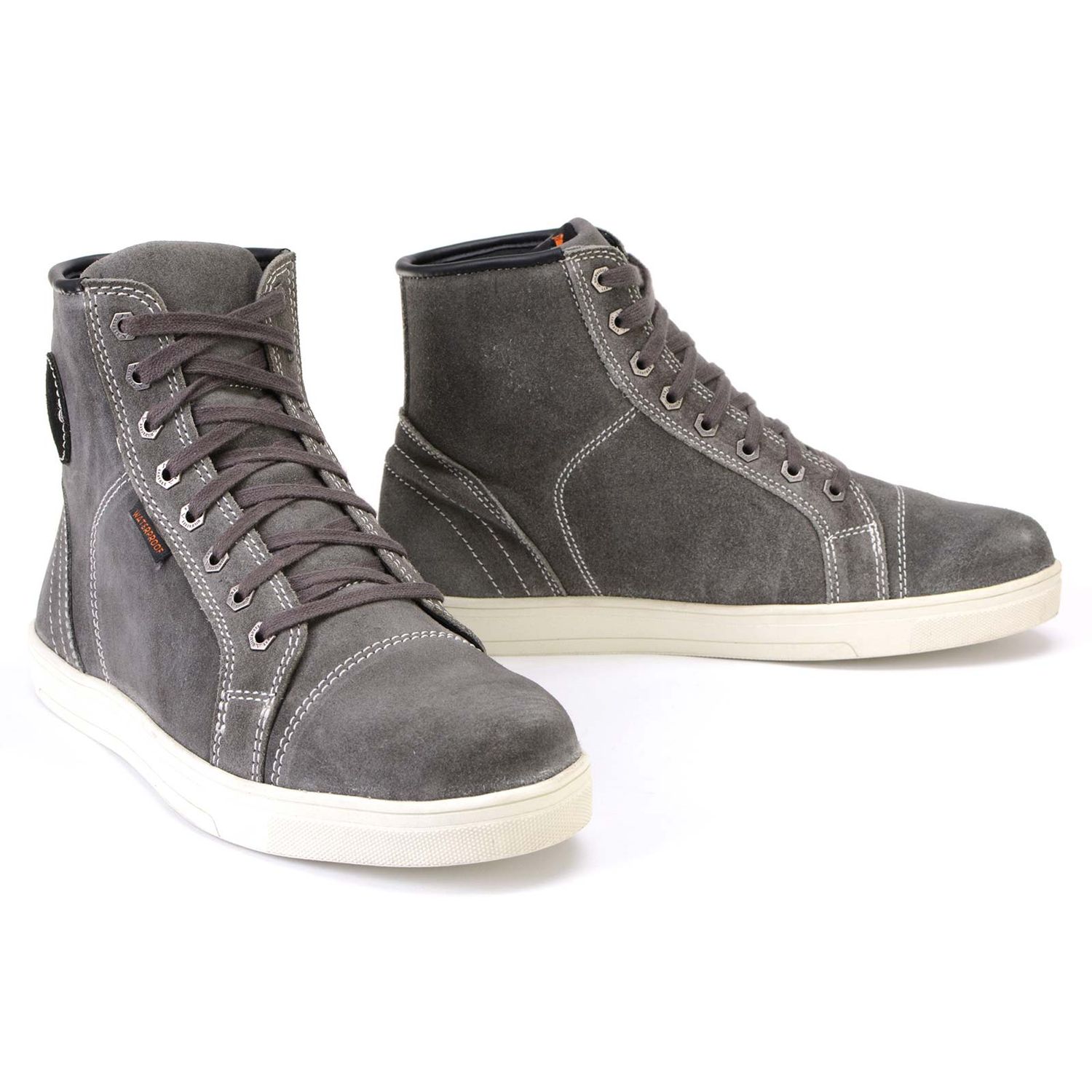 Milwaukee Leather MBM9109 Men's Grey Suede Leather Reinforced Street Riding Waterproof Shoes w/ Ankle Support Milwaukee Leather MBM9109 Men's Grey Suede Leather Reinforced Street Riding Waterproof Shoes w/ Ankle Support