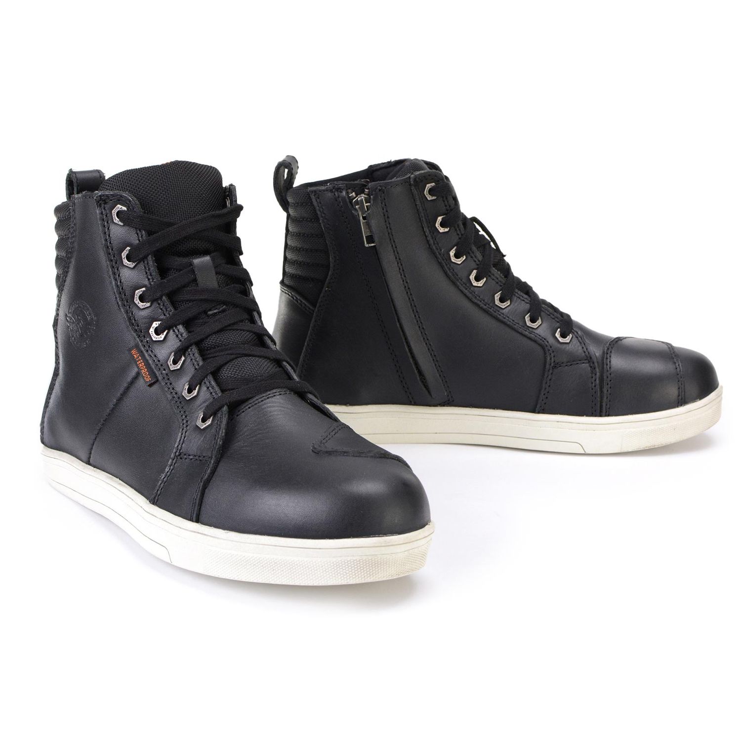 Milwaukee Leather MBM9114 Men's Black Waterproof Leather Street Riding Shoes with Shift Protection and Ankle Support Milwaukee Leather MBM9114 Men's Black Waterproof Leather Street Riding Shoes with Shift Protection and Ankle Support