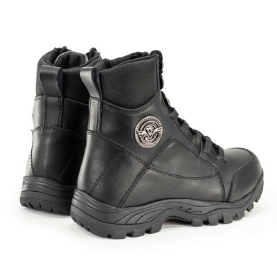 Milwaukee Leather MBM9081 Menâs Black Leather Swat Style-Tactical Lace-Up Motorcycle Riding Boots