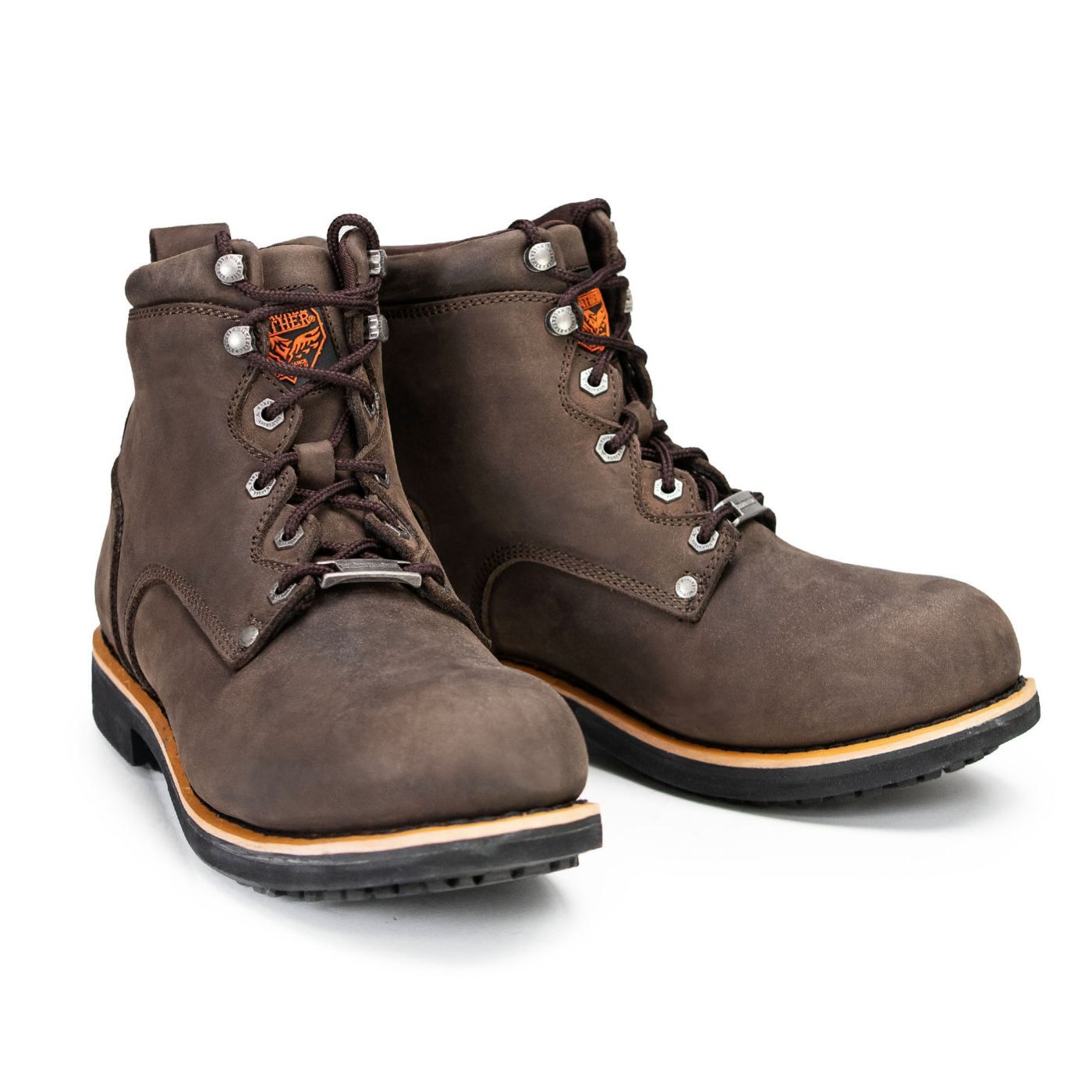 Milwaukee Leather MBM9007 Men's Logger Dark Brown Leather 6-Inch Lace-Up Motorcycle Outdoor Rider Boots Milwaukee Leather MBM9007 Men's Logger Dark Brown Leather 6-Inch Lace-Up Motorcycle Outdoor Rider Boots