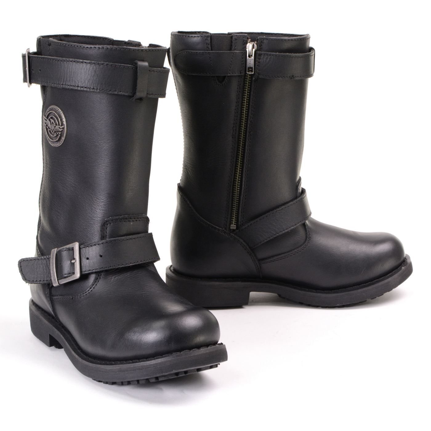Milwaukee Leather MBL9359 Women's Black 11-Inch Classic Engineer Motorcycle Leather Boots Milwaukee Leather MBL9359 Women's Black 11-Inch Classic Engineer Motorcycle Leather Boots