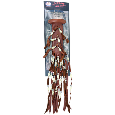 HTCream "Hawg Tyd" The Authentic Leather Hair TYS - Cream Beads