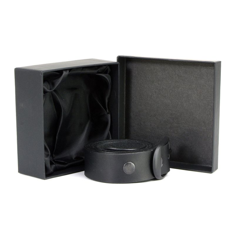 Milwaukee Leather MP7110 Men's F* Around - Find Out Black Leather Belt w/ Interchangeable Buckle - 1.5 inches Wide