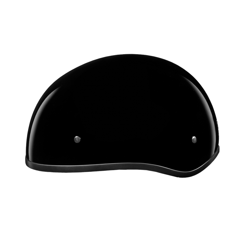 DOT Approved Daytona Skull Cap Half Shell Motorcycle Helmet - Beanie Style for Motorcycles, Cruisers, Scooters, and Mopeds W/O Visor- Hi-Gloss Black