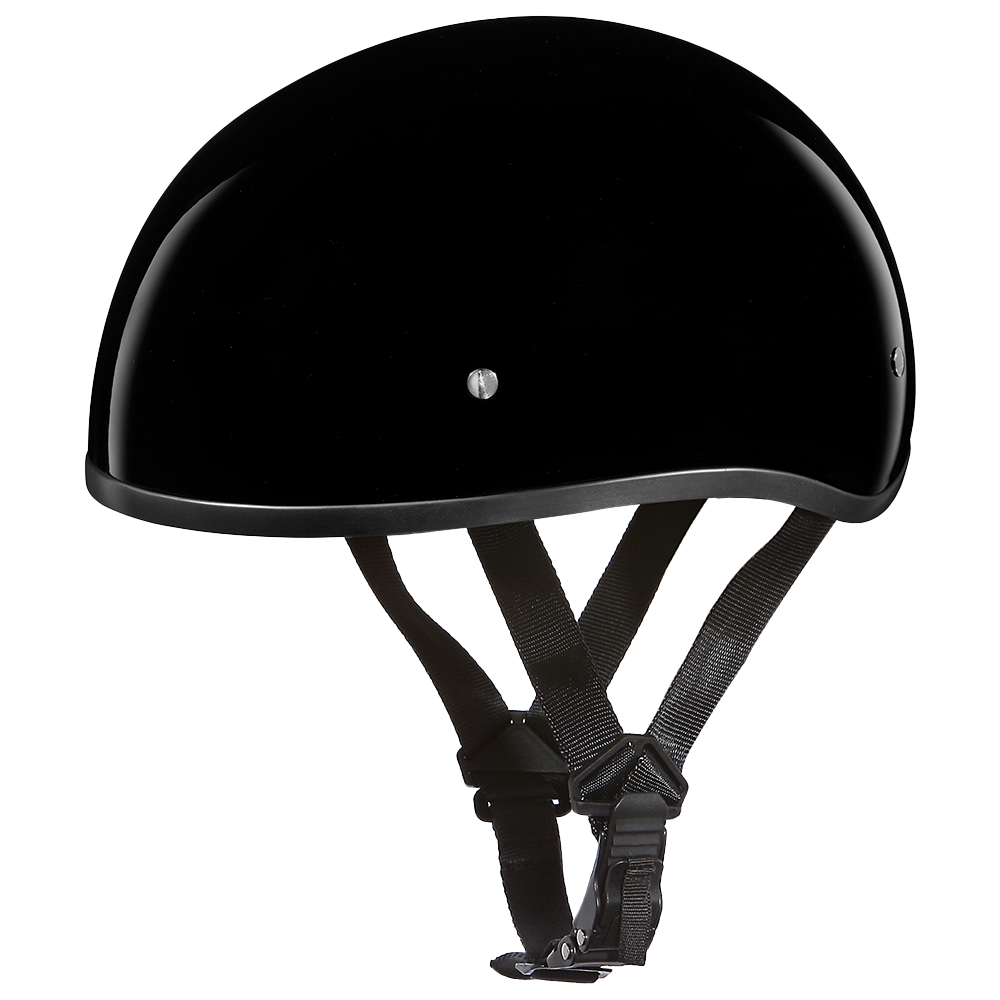 DOT Approved Daytona Skull Cap Half Shell Motorcycle Helmet - Beanie Style for Motorcycles, Cruisers, Scooters, and Mopeds W/O Visor- Hi-Gloss Black DOT Approved Daytona Skull Cap Half Shell Motorcycle Helmet - Beanie Style for Motorcycles, Cruisers, Scooters, and Mopeds W/O Visor- Hi-Gloss Black