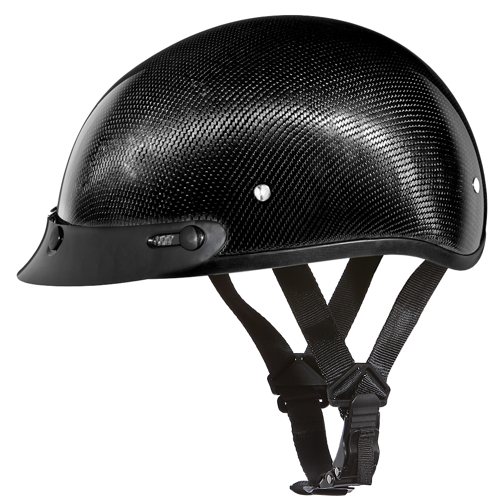 D.O.T. Daytona Skull Cap- Grey Carbon Fiber D.O.T. Daytona Skull Cap- Grey Carbon Fiber