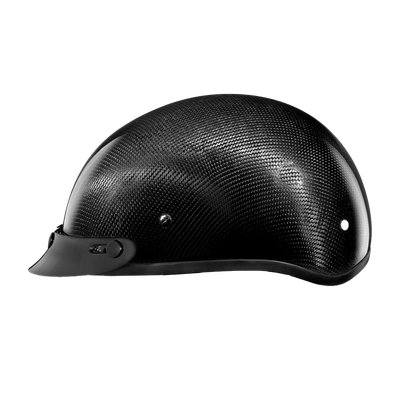 D.O.T. Daytona Skull Cap- Grey Carbon Fiber