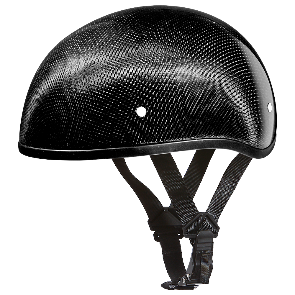 D.O.T. Daytona Skull Cap W/O Visor- Grey Carbon Fiber D.O.T. Daytona Skull Cap W/O Visor- Grey Carbon Fiber