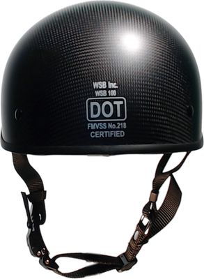Crazy Al's Genuine Carbon Fiber SOA Smallest Lightest DOT Beanie Carbonator Matte Finish
