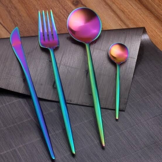 RAINBOW MATTE CUTLERY SET