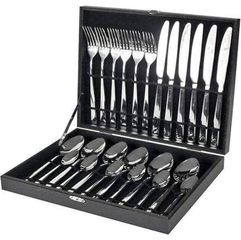 SILVER 24P CUTLERY SET