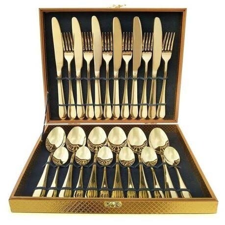 GOLD 24P CUTLERY SET