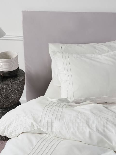 MAYFAIR WHITE DUVET COVER LINEN HOUSE