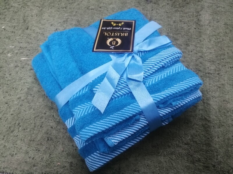 BRISTOL 3 PIECE TOWEL SET 