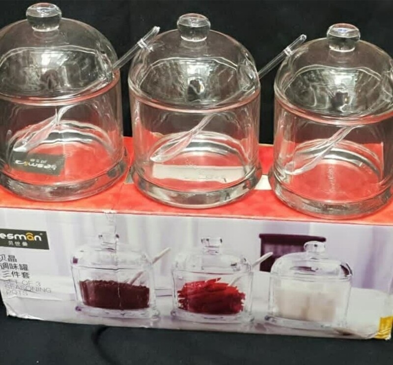 GLASS CANISTER SET