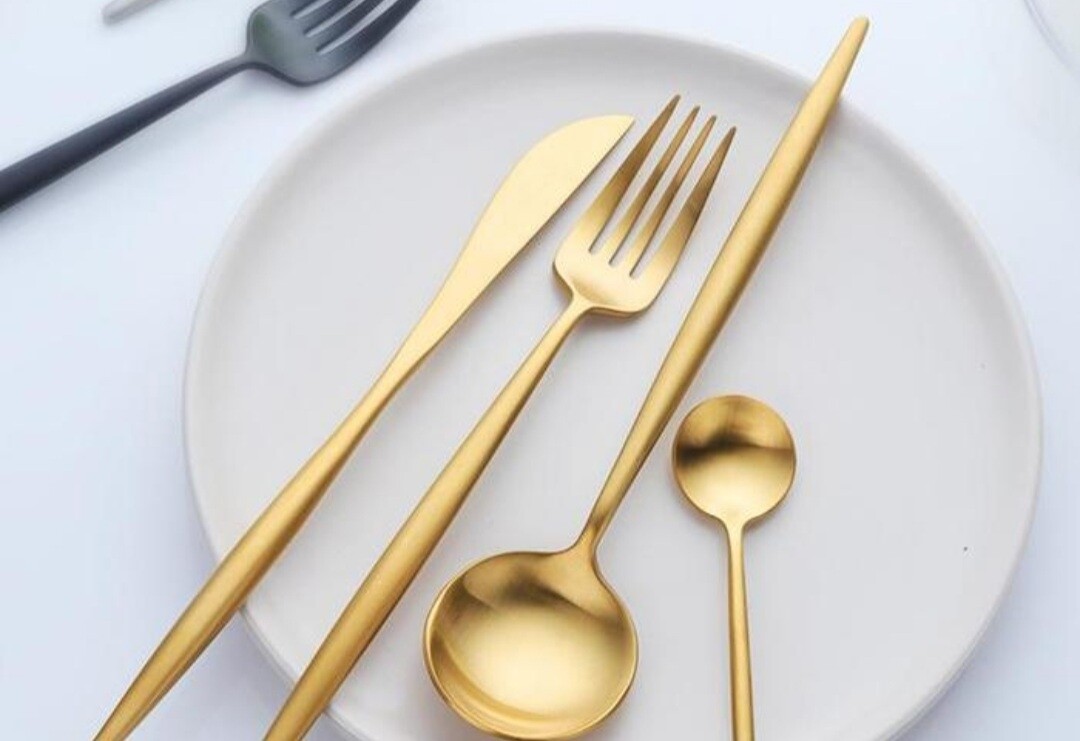 GOLD DECOR CUTLERY SET 24PIECE