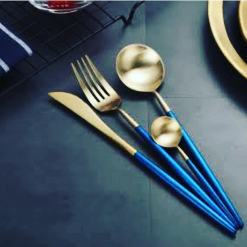 DECOR CUTLERY SET 16P BLUE