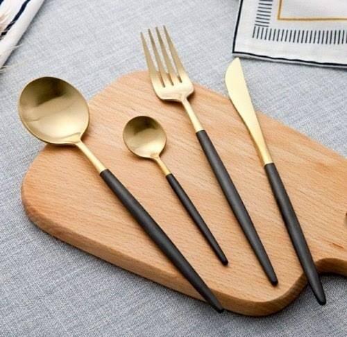 DECOR CUTLERY SET 16P BLACK
