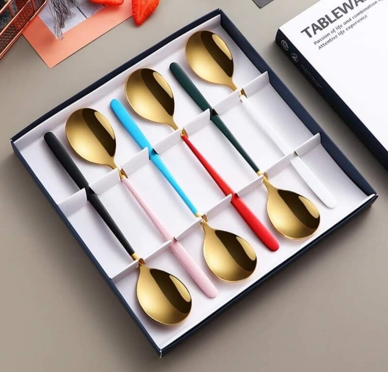 GIFT TEASPOON SET MIXED