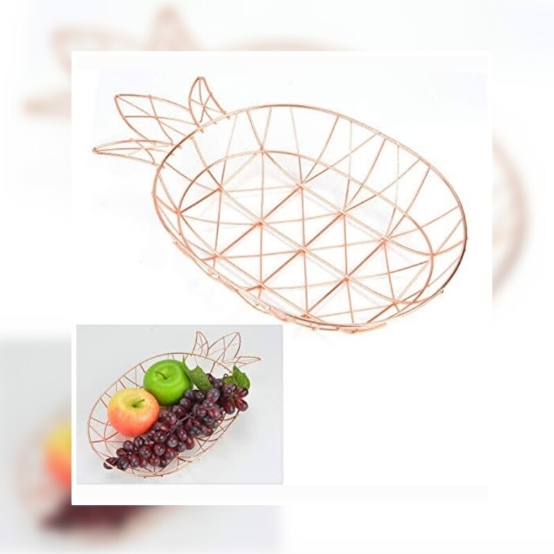 ROSE GOLD PINEAPPLE FRUIT BOWL