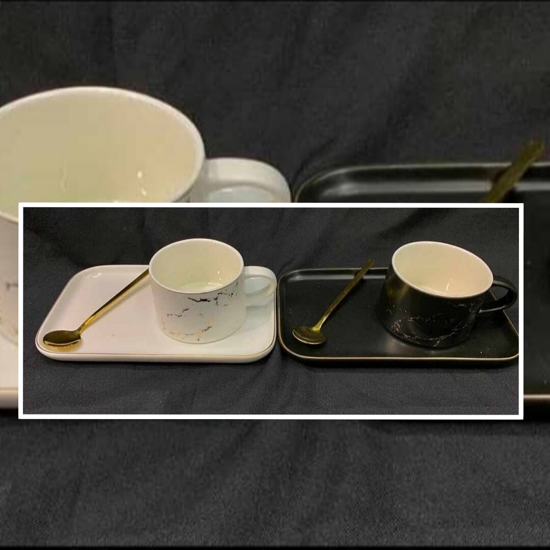 MARBLE TEA CUP SET