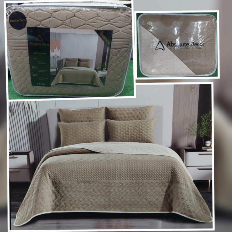 AD REVERSIBLE QUILTED BEDDING SET