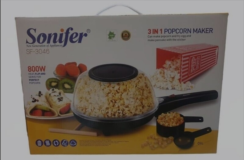 POPCORN AND CREPE MAKER 3IN1